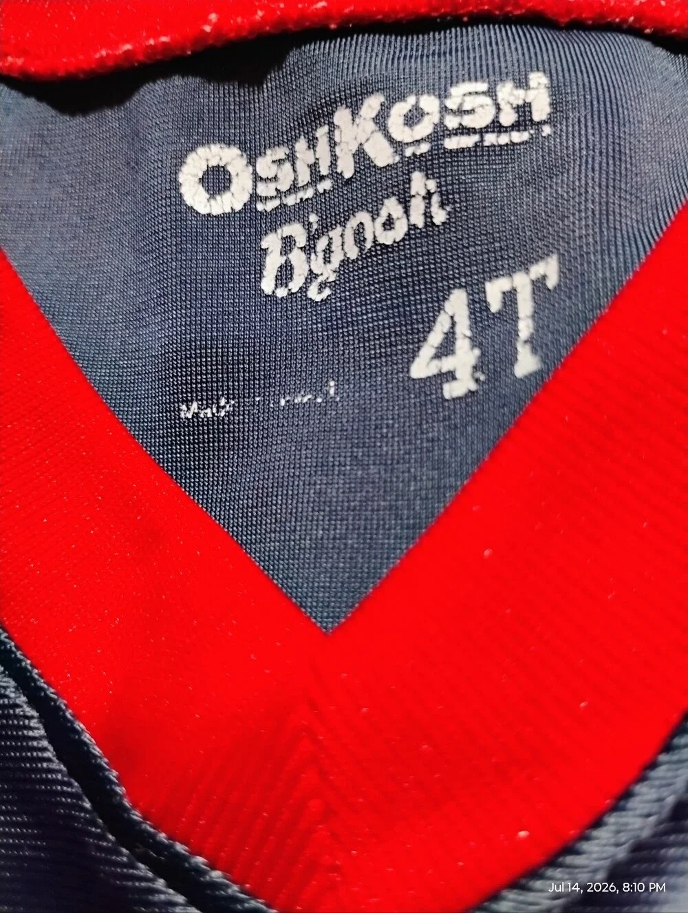 ❤️OshKosh Navy & Red Athletic Jersey - #24